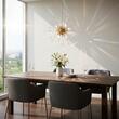 Lustra Genesi moderna aurie, brate din sticla, sfere decorative din acryl, 8xG9/28W, IGN P8 11 50, Incanti