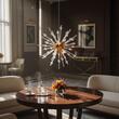 Lustra Genesi moderna aurie, brate din sticla, sfere decorative din acryl, 8xG9/28W, IGN P8 11 50, Incanti
