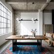 Lustra moderna neagra, abajururi din sticla alba, 6xE14/40W, Osso 02916 W6 CZA, Lemir