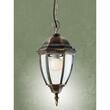 Lustra exterior IP44 negru antichizat auriu sticla fatetata, Sevilla 9607 Smarter