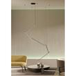 Lustra moderna Stick neagra LED 48W/7255lm/3000K, 01-2801 Redo