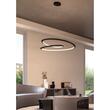 Lustra moderna Storm neagra LED 72W/9072lm 3000K/4000K/6000K, 01-3381 Redo