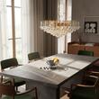 Candelabru modern cristal Aur 24k 10xE27/60W, Kristall Klassisch LU 2324/10/72 Gold Orion