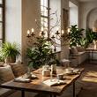 Candelabru clasic maro antichizat 8xE14/40W, Luca LU 1571/8 Antik Orion