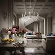 Candelabru florentin antichizat 12xE14/40W, Vela LU 1531/12 Elfenbein-Gold Orion