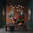 Lustra moderna futurista LED 108W/7560lm/3000K, Blossom LU 1733/36 Antik Orion