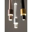 Lustra moderna neagra inel decorativ auriu LED 6W/672lm/3000K, Tycon 01-1994 Redo