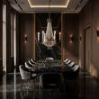 Candelabru clasic cristal alama Aur 24k 6xE14/40W, Empire Crystal LU 2405/6 Gold Orion
