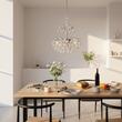 Candelabru modern cristal alama crom 4xE14/40W, Kristall Klassisch LU 2410/4/40 Chrom Orion