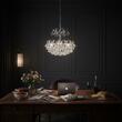Candelabru modern cristal alama crom 4xE14/40W, Kristall Klassisch LU 2410/4/40 Chrom Orion