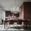 Candelabru clasic argintiu semicristale 12xE14/40W, Theresa LU 2391/8+4 MT-Silber Orion