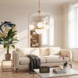 Candelabru modern alama aurie 3xE14/40W+1xE27/60W, Alt Wien LU 1713/3+1 MS Orion