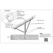 Sistem complet de montaj la sol, inclinare 25 grade, pentru 8 panouri fotovoltaice 375W, Baks W-V2G1-25