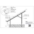 Sistem complet de montaj la sol, inclinare 25 grade, pentru 12 panouri fotovoltaice 375W, Baks W-V3G2-25