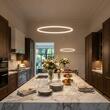 Lustra moderna alba  il. direct LED 66W/7128lm/3000K, Orbit 01-1714-TRIAC Redo
