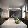 Lustra moderna alba  il. direct LED 84W/9240lm/3000K, Orbit 01-1716-TRIAC Redo