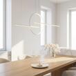 Lustra moderna alba LED 66W/6864lm/3000K D60, Giotto 01-1736 Redo