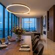 Lustra moderna bronz il. direct LED 55W/6716lm/4000K, Orbit 01-1915-TRIAC Redo