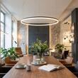 Lustra moderna neagra il. direct LED 55W/6050lm/3000K, Orbit 01-1949-TRIAC Redo