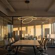 Lustra moderna neagra il. direct LED 42W+66W/11664lm/3000K, Orbit 01-1953-TRIAC Redo