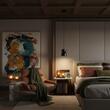 Lustra moderna Yona neagra opal LED 5W/567LM/3000K, 01-2685 Redo