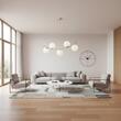 Lustra moderna aurie abajururi sticla opal 5xE14/28W, Volley 01-2721 Smarter