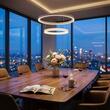 Lustra moderna Febe alba LED 62W/8432lm/3000K, 01-2887 Redo
