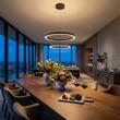 Lustra moderna Febe neagra LED 62W/8680lm/4000K, 01-2892 Redo