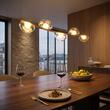 Lustra moderna Sinclair aurie dimmabila TRIAC LED 35W/3171lm/3000K, 01-3243 Redo