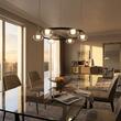 Lustra moderna Sinclair neagra dimmabila TRIAC LED 37.2W/4542lm/3000K, 01-3248 Redo