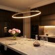 Lustra moderna Leo bronz il. indirect LED 43W/5718lm 3000K/4000K, 01-3338 Redo