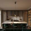 Lustra LED moderna neagra 12W/930lm/3000K, Aves 01-3550 Smarter