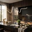 Lustra moderna Impuls alba dimmabila LED 34W/3740lm/3000K, 01-3618 Redo