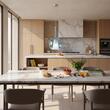 Lustra moderna crom abajur sticla albastra 1xE27/42W, Tresor 01-3640 Smarter