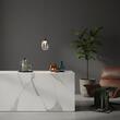 Lustra moderna Drop neagra sticla transparenta LED 6W/660lm/3000K, 01-3926 Redo