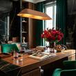 Lustra moderna Akira cafenie fonoabsorbanta LED 23.5W/2726lm/2700K, 01-4104 Redo