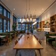 Lustră LED modernă dimabila cafenie 44W/2700/3000K Bolla 01-4559 Redo