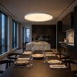 Lustra alb il. directa/central LED 45W+45W/2700K-4000K-5000K, Vance 01-3939 Redo