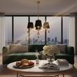 Candelabru modern alama cristale abajururi textile 3xE27/60W Egida 1794 Jupiter