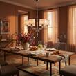 Candelabru modern elegant abajur tesatura gri cristale 6xE27/60W Hilton 1426 Jupiter
