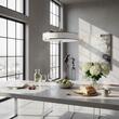 Lustra moderna design compact alb-crom abajur plexi 5xE14/60W D48 Jazz 1223 Jupiter