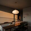 Lustra moderna alama satinata abajur sticla PLISSE' SP1 D45 285191 Ideal Lux