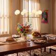 Candelabru modern alama abajururi sticla opal 10xG9/60W Feme 1931 Jupiter