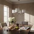 Candelabru modern elegant abajururi textile gri cristale 3xE27/60W Julia II 1526 Jupiter