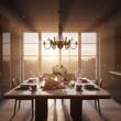 Candelabru rustic din alama patinata brate elegante 6xE14/40W Korona 224 Jupiter
