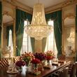 Candelabru clasic cristal alama Aur 24k 32xE27/60W, Ambassador LU 2239/32/120 Gold Orion