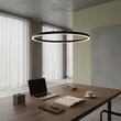 Lustra moderna neagra LED 53W/5200lm/3000K, ORACLE SLIM SP D90 Round 229508 Ideal Lux