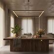Lustra moderna neagra LED 53W/5200lm/3000K, ORACLE SLIM SP D90 Square 259208 Ideal Lux