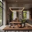 Lustra moderna alba LED 53W/5200lm/3000K, ORACLE SLIM SP D90 Square 259192 Ideal Lux