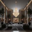Candelabru clasic auriu din cristal 24xE14/28W, DUBAI SP24 243528 Ideal Lux